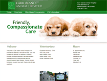 Tablet Screenshot of carrislandanimalhospital.com